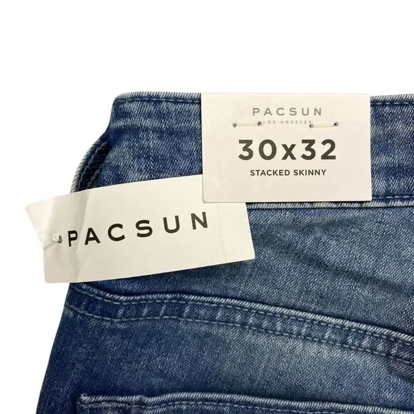 Pacsun Stacked Skinny Comfort Stretch Ripped JeansMen’s30x32 New MSRP: $ 54